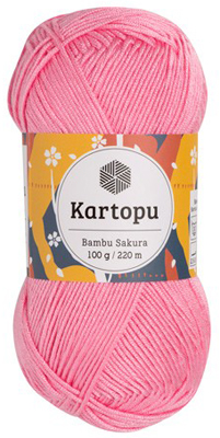 Пряжа KARTOPU BAMBU SAKURA, цвет (K792) розовый
