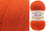 Пряжа Alize Cotton Baby SOFT, цвет (037)  ярко-оранжевый