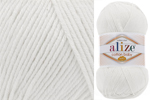 Пряжа Alize Cotton Baby SOFT, цвет (055) белый