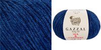 Пряжа Gazzal Silk&Сashmere, цвет (461) синий электрик