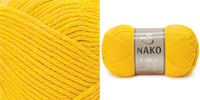 Пряжа NAKO CALICO, цвет (4285) ярко-желтый