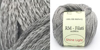 Пряжа RM-Filati Shine Light, цвет (89) серый