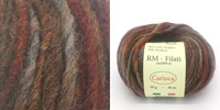 Пряжа RM-Filati Carioca, цвет (15) коричневый